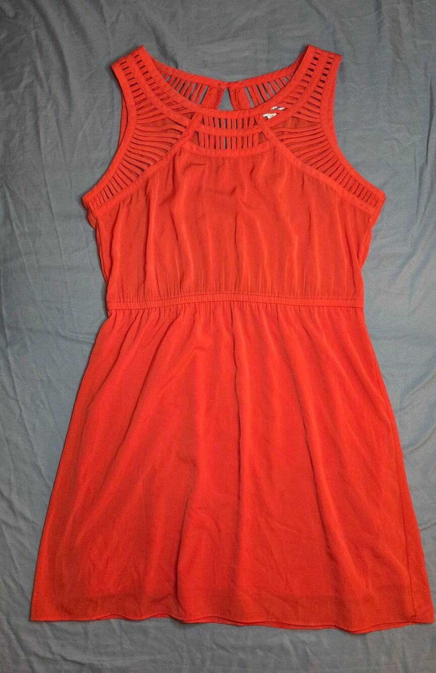 American Eagle Outfitters Women's dress, Orange, Size Large, mid length